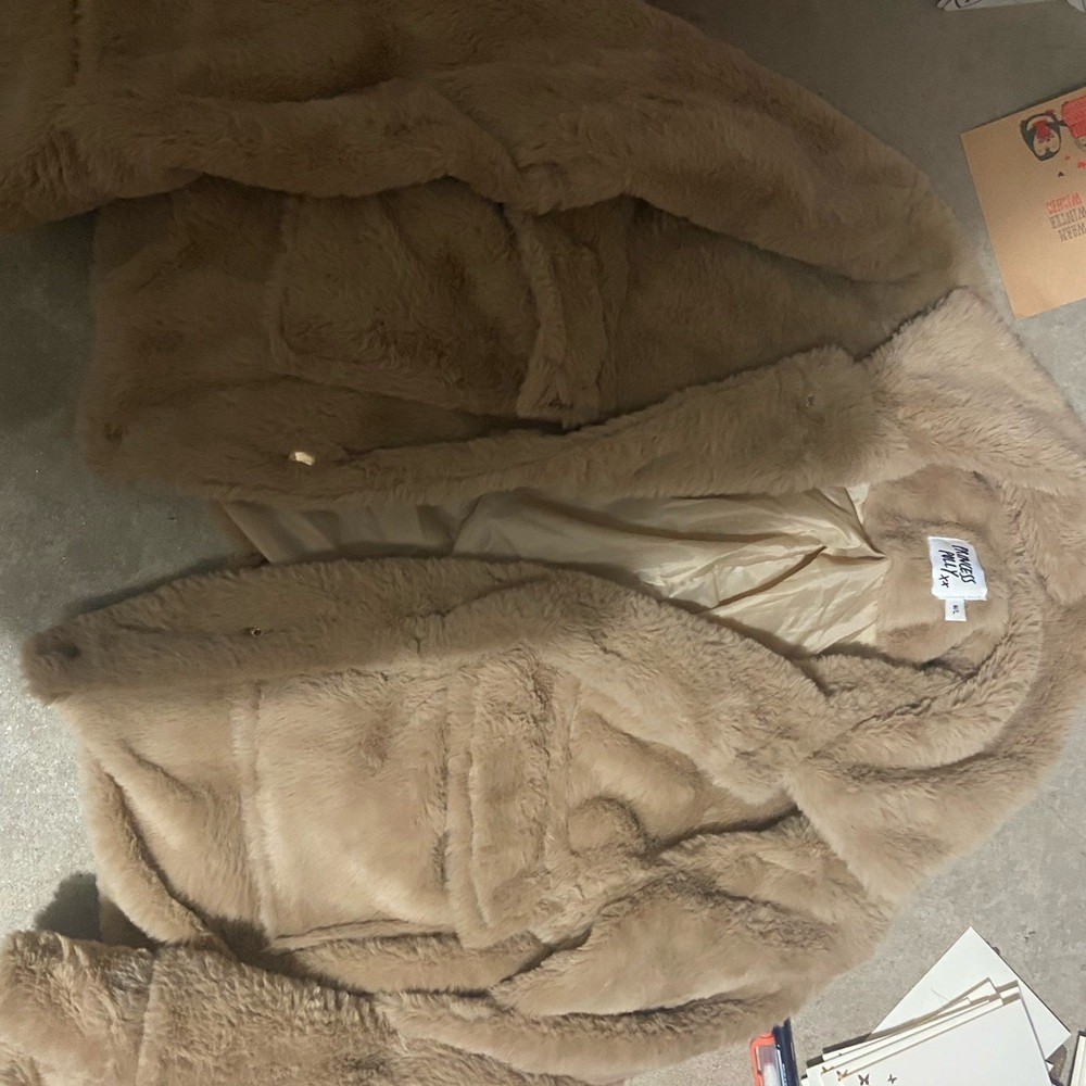 Princess Polly Fuzzy Brown Jacket